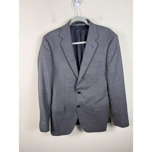 J.Crew Ludlow Slim Fit Suit Jacket Grey Wool Blend Blazer 40R Mens 2 Button